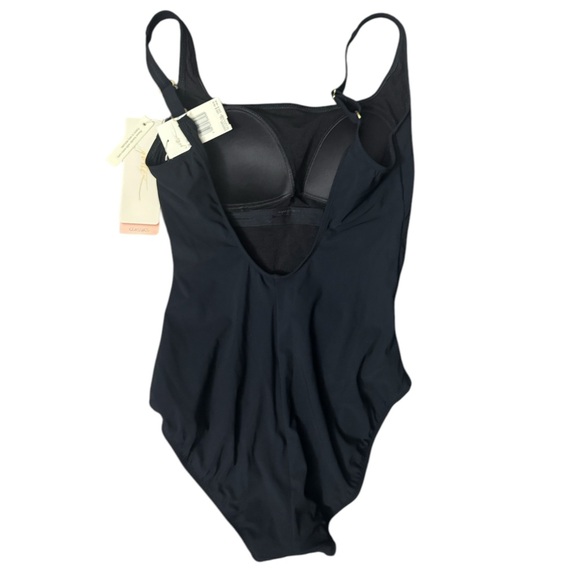 Gottex Signature  Black One-Piece Swimsuit Size 8 - Picture 3 of 5